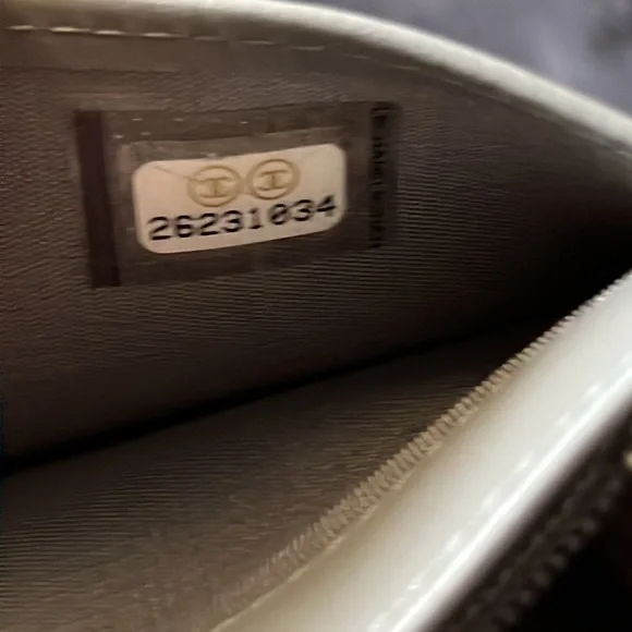 CHANEL Gray Quilted Chevron LeBoy Lambskin Long Wallet Clutch - Picture 11 of 15